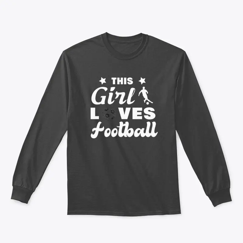 This girl loves football